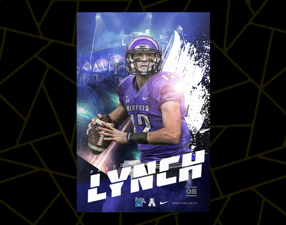 Paxton Lynch Football Poster